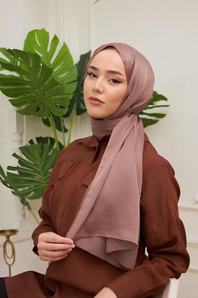 شال قهوه ای زنانه پلی استر Silk Home - کد 860171821