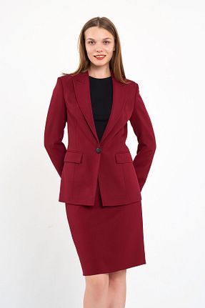 ست بالاتنه و پائین تنه زرشکی زنانه بافتنی Blue Black - کد 860235827