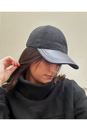 کلاه طوسی زنانه پشمی Style - کد 860276270