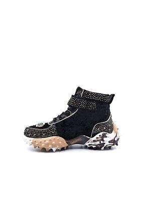 کفش اسنیکر مشکی زنانه بند دار Guja - کد 860302988