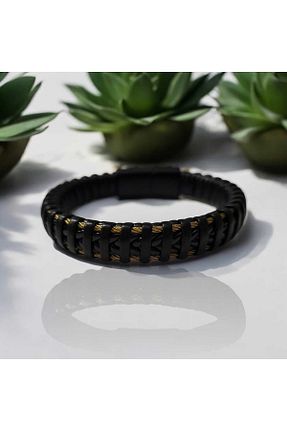 دستبند استیل (فولاد) مشکی مردانه Öze Aksesuar - کد 860357947
