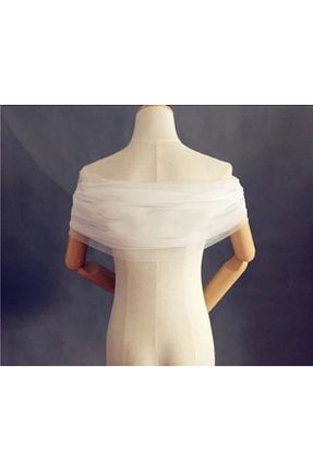 شال سفید زنانه پلی استر es moda shop - کد 860385172