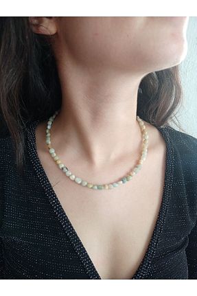 گردنبند جواهر سبز زنانه سنگ Mudita Tasarım - کد 860415320