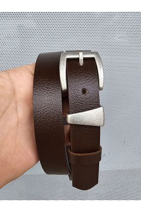 کمربند قهوه ای زنانه چرم خالص Kemerix - کد 860407269