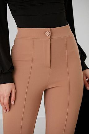 شلوار قهوه ای زنانه الاستین KAŞİHA - کد 860420434