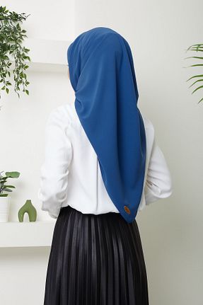 روسری سرمه ای کرپ ساتن ابریشم Golden Rose - کد 860235574
