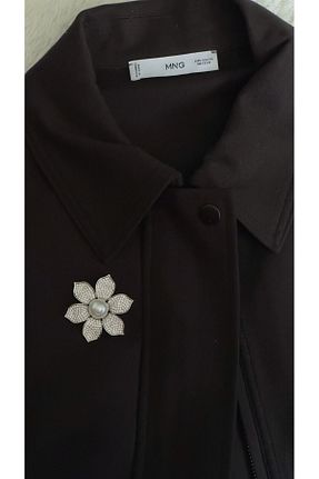 سنجاق سینه سفید زنانه فلزی Âlâ Atelier - کد 859283789