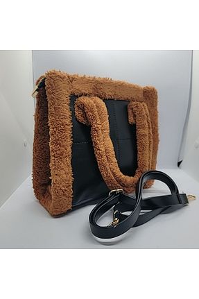 کیف دوشی قهوه ای زنانه چرم مصنوعی BAYAN ÇANTA - کد 860276487