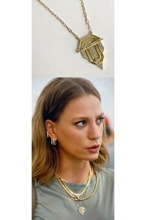 گردنبند استیل ( فولاد ) طلائی زنانه استیل (فولاد) Marlenka - کد 860404120