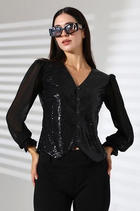 پیراهن مشکی زنانه سایز بزرگ Mois Atelier - کد 860405523