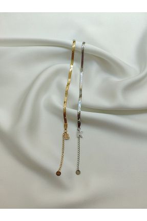 دستبند استیل (فولاد) طلائی زنانه استیل (فولاد) stainles steel - کد 834422813
