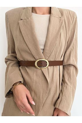 کمربند قهوه ای زنانه چرم مصنوعی Viva Vogue - کد 855639513