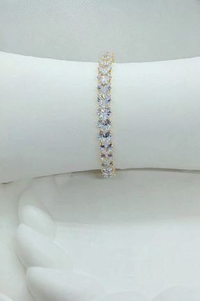 دستبند استیل (فولاد) طلائی زنانه استیل (فولاد) Elasya Jewels - کد 839942387