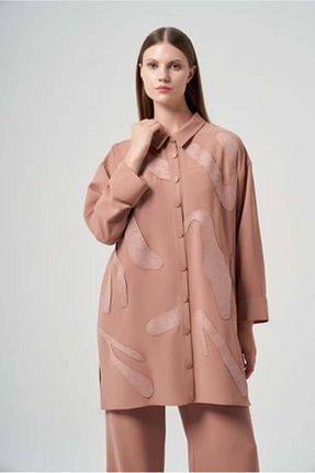 پیراهن حجاب قهوه ای A-line MÜSEMMA - کد 860212162