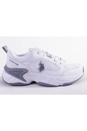 کفش اسنیکر سفید زنانه بند دار U.S. Polo Assn. - کد 860190296