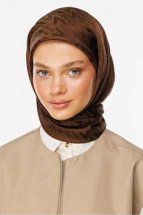 روسری قهوه ای 100 x 100 Mooncorn - کد 860184669