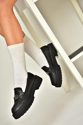 کفش کلاسیک مشکی زنانه چرم لاکی Fox Shoes - کد 856339373