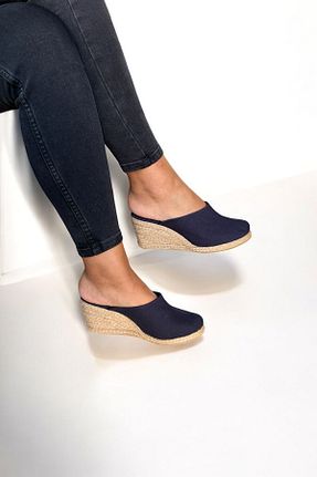 صندل سرمه ای زنانه پاشنه پر Y&D Shoes - کد 849457858