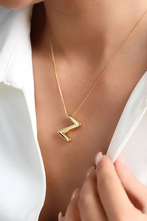 گردنبند طلا سفید زنانه 14 عیار Altınkesesi - کد 835961184