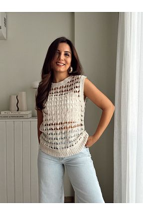 بلوز نباتی زنانه Saç Örgü Fistan Byn Melisa - کد 860400335