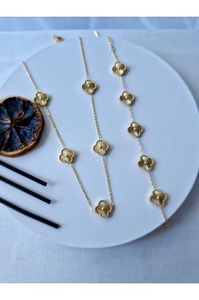 ست استیل طلائی زنانه استیل (فولاد) EZ accessories - کد 860467879