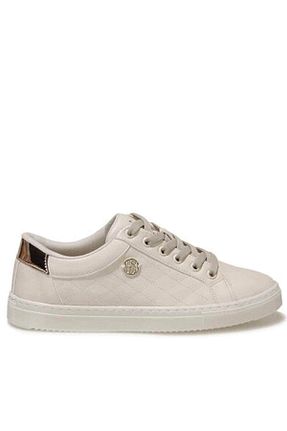 کفش اسنیکر بژ زنانه بند دار U.S. Polo Assn. - کد 860190014