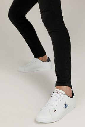 کفش اسنیکر سفید زنانه بند دار U.S. Polo Assn. - کد 860189982