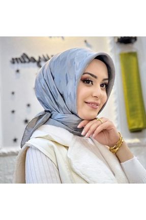 روسری طوسی 100 x 100 Aknur ipek - کد 815166736