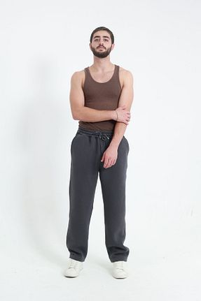 شلوار کرمگن طوسی مردانه اورسایز TKT - کد 860197554