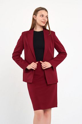 ست بالاتنه و پائین تنه زرشکی زنانه بافتنی Blue Black - کد 860235827