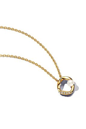 گردنبند نقره طلائی زنانه 925 عیار POSEİDONS JEWELLERY - کد 860251807