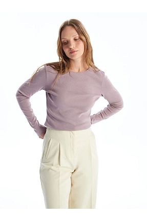 تیشرت بنفش زنانه Relaxed LC Waikiki - کد 860415996