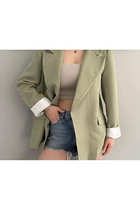 کت بلیزر سبز زنانه ویسکون پلی استر D
