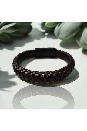 دستبند استیل (فولاد) قهوه ای مردانه Öze Aksesuar - کد 860357943