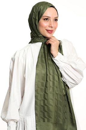 شال خاکی زنانه Kesik Elyaf m moon scarf - کد 815379719