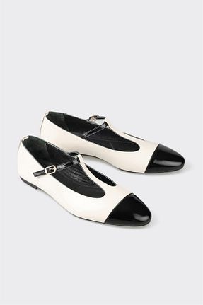 کفش کژوال نباتی زنانه چرم خالص Elle - کد 860375798