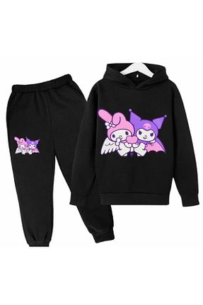 ست گرمکن مشکی بچه گانه %100 پنبه PUNIX KIDS - کد 860470459
