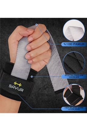 دستکش وزنه طوسی SAVUR - کد 367224497