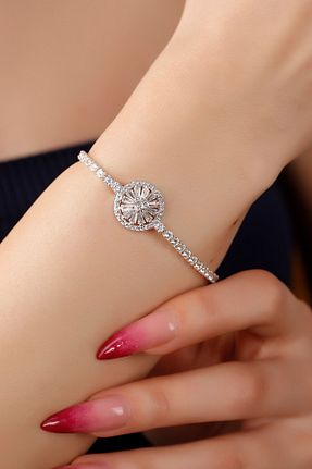 دستبند استیل (فولاد) سفید زنانه استیل ضد زنگ Serelia - کد 860467855