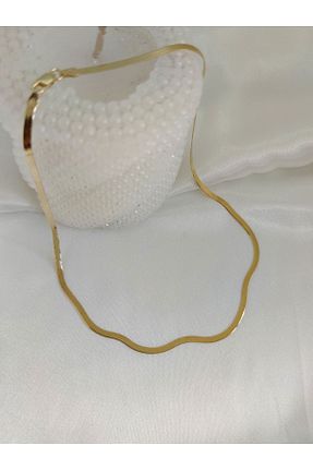 گردنبند نقره طلائی زنانه 925 عیار DCGÜMÜŞ - کد 860156967