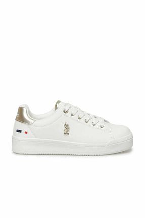 کفش اسنیکر سفید زنانه بند دار U.S. Polo Assn. - کد 860190956