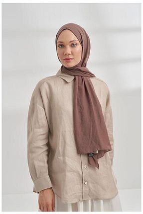 شال قهوه ای زنانه پلی استر ARMANDA - کد 860265730