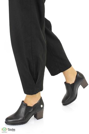 کفش کلاسیک مشکی زنانه چرم خالص Mammamia - کد 860270402