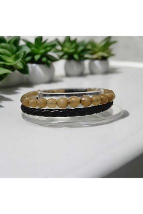دستبند استیل (فولاد) مشکی مردانه Öze Aksesuar - کد 860353080