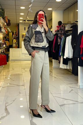 کت و شلوار بژ زنانه بافتنی Vosse - کد 860407913