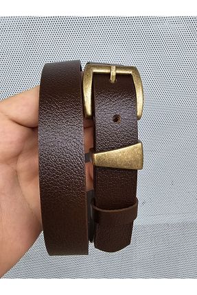 کمربند قهوه ای زنانه چرم خالص Kemerix - کد 860420990