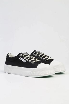 کفش اسنیکر مشکی زنانه بند دار Benetton - کد 860193955