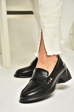 کفش کلاسیک مشکی زنانه چرم لاکی Fox Shoes - کد 860199573