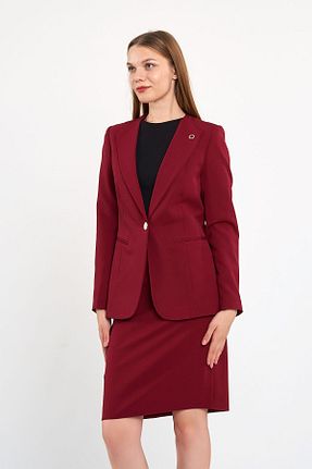 ست بالاتنه و پائین تنه زرشکی زنانه بافتنی Blue Black - کد 860234856