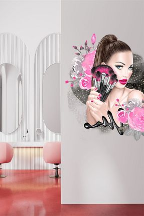 استیکر دیوار رنگی PANDA SOKAĞI - کد 860284904